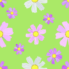 seamless repeated  pattern with flowers