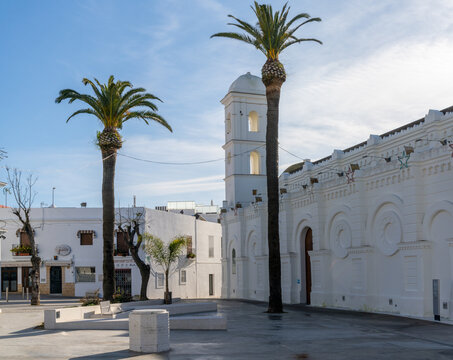 Premium Photo  Panoramic view of the town of conil de la frontera from the  torre de guzman cadiz andalusia