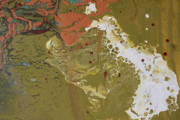 Abstrakcyjny obraz, akryl na płótnie © Patryk