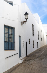 narrow alley in the historic old center of Vejer de la Frontera
