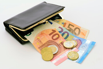 finance and economy with Euro banknotes