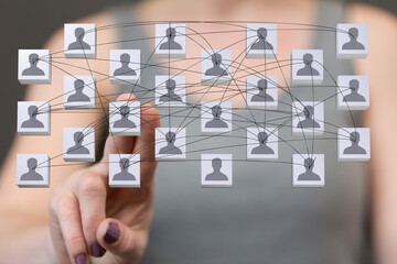 organization chart team concept networking group