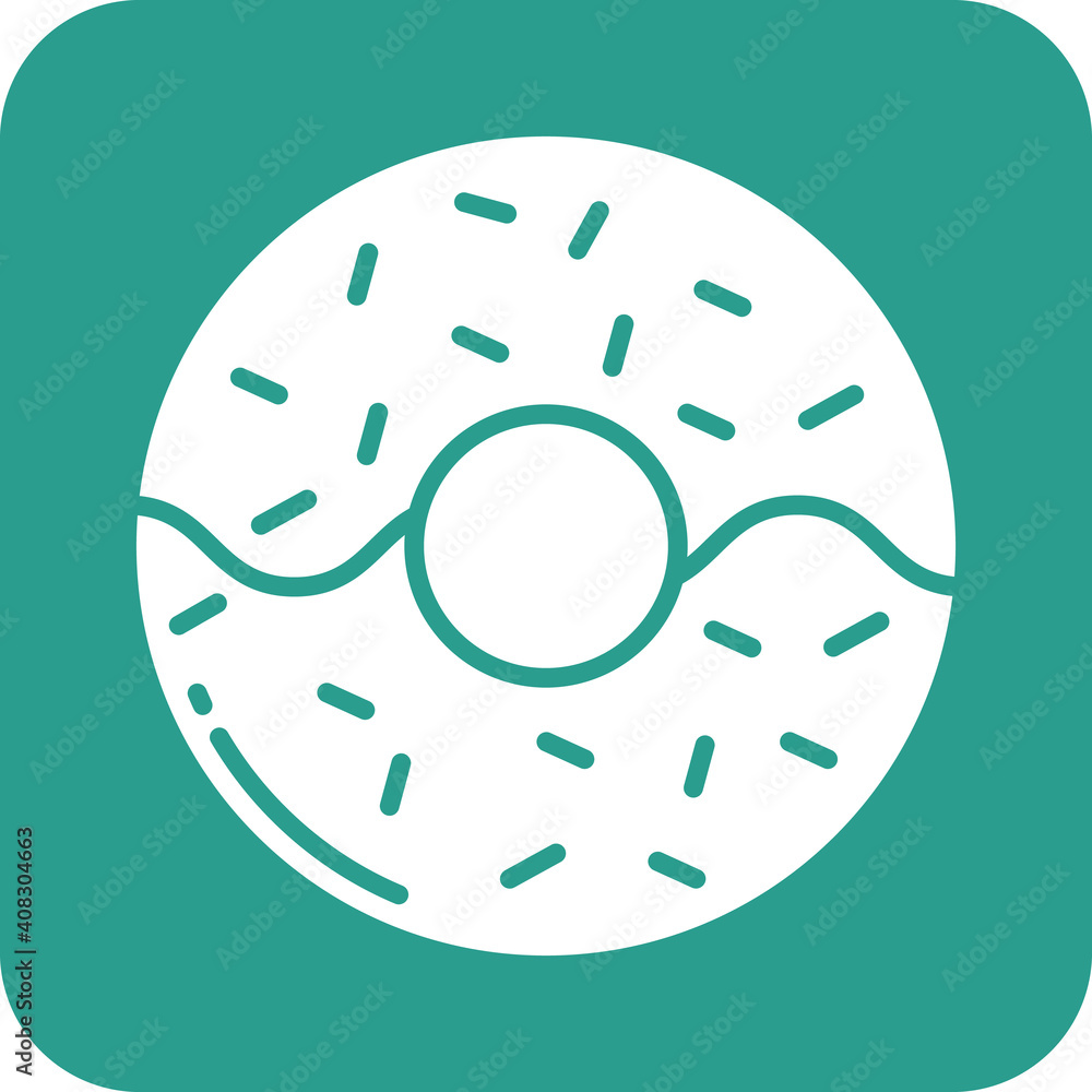 Sticker Doughnut Icon