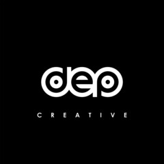 DEP Letter Initial Logo Design Template Vector Illustration