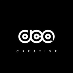 DCA Letter Initial Logo Design Template Vector Illustration