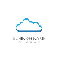 Cloud template vector