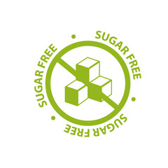 Sugar free badge, logo, icon.