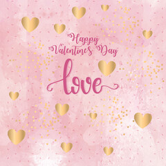 Beautiful wallpapers with romantic heart elements. Happy Valentine’s day. Celebration of love and happiness. Enjoy your love and send lovely message with romantic background