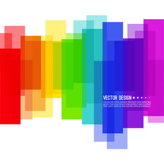Vector abstract colorful spectrum background. Rainbow vertical colored stripes