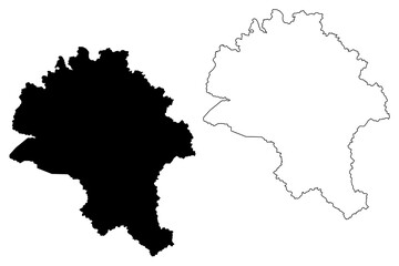 Boone County, State of West Virginia (U.S. county, United States of America, USA, U.S., US) map vector illustration, scribble sketch Boone map