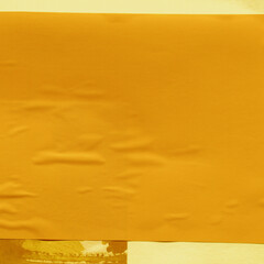 Green torn paper collage close-up. Texture made from various paper and cardboard parts. Damaged old paper background. Vintage blank wallpaper. Material design backdrop.