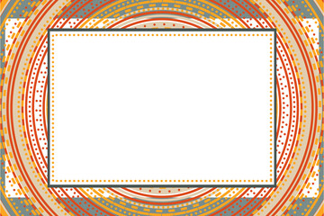 Backdrop in ethnic style. Can be used for cover, postcard, flyer, banner. Mandala circles, geometric ornament.