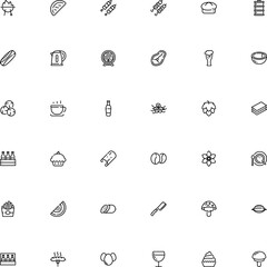 icon vector icon set such as: solid, charcoal, strip, icons, equipment, fly agaric, print, utensil, penne, foam, argentinian, steak, condiment, aluminum, chef, farfalle, foods, mushrooms, yolk