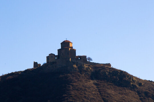 Famous church in Mtskheta, Djvari cathedral