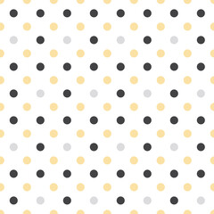 This is a seamless pattern of polka dots on a white background.