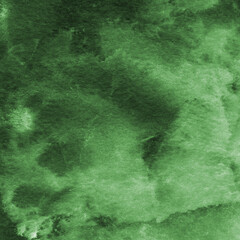 Green ink and watercolor texture on white paper background. Paint leaks and decalcomania effects. Hand-painted gouache abstract image. Mess on the canvas.