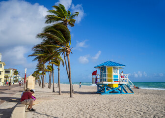 Hollywood Beach Broadwalk, South Florida,USA