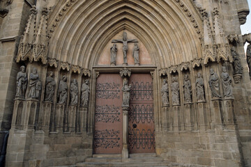 Eingang zum Dom in Erfurt