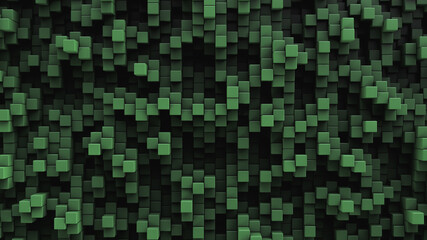 Many rods background. Element design. Green shades.