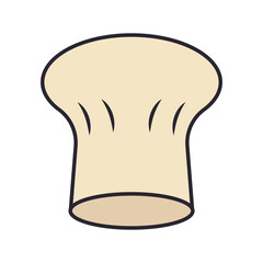 chef hat accessory line and colors style icon