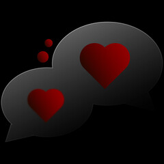 Valentines day icon Chat