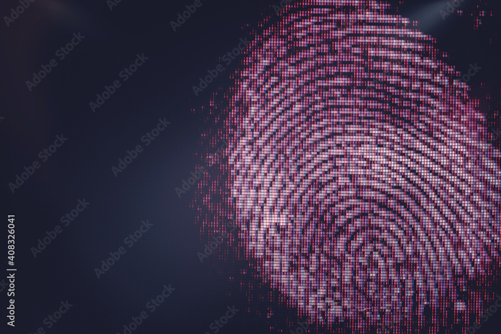 Fototapete close up beautiful abstract fingerprint on background texture for design. macro photography view..