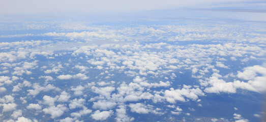 Fototapeta premium Aerial view of blue sky and cloud