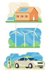 Set of ecological energy technology