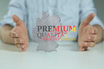 3d germany map digital outline silhouette