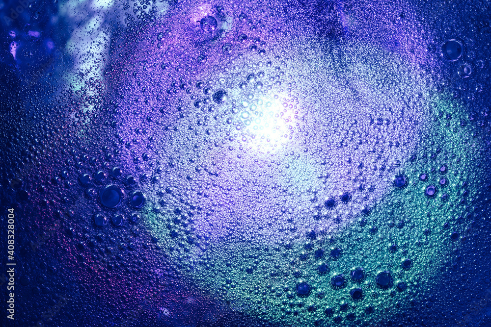 Poster beautiful abstract surreal drops light pastel dark magic drop. background pattern for design. macro 