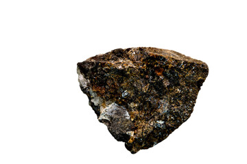 Sphalerite cut out on a white background