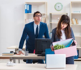 Person being fired from his work