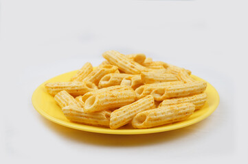 Snacks Food Items With White Background