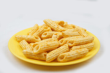 Snacks Food Items With White Background