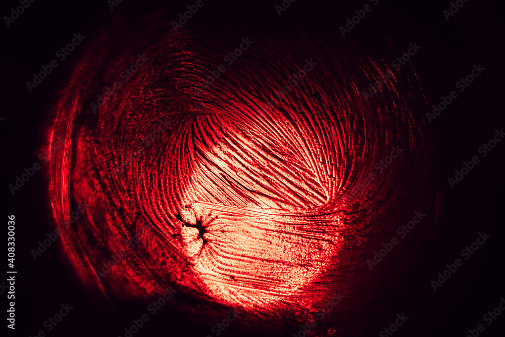 Poster Beautiful abstract surreal texture on a light pastel dark magic. Background pattern for design. Macro photography view..