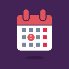 women day calender vector illustration
