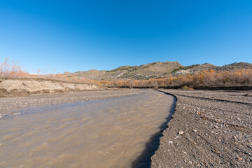 Beninar reservoir in southern Spain