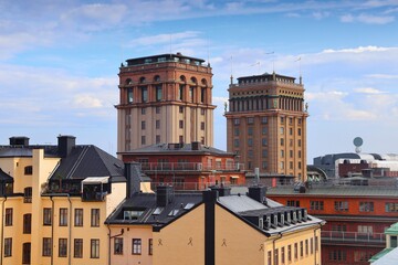 Stockholm skyline in Norrmalm