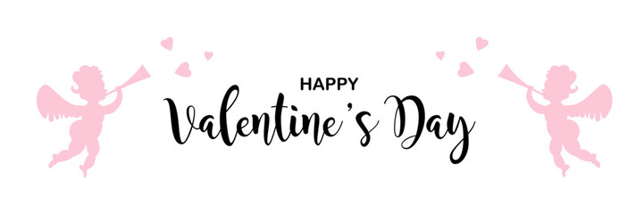 Happy Valentines Day vector illustration.