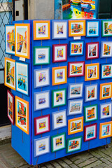 Burano (Italy). Small paintings souvenirs in the island of Burano