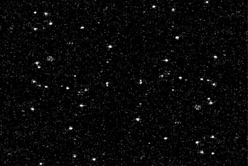 Abstract vector noise. Small particles of debris and dust. Distressed uneven background. Grunge texture overlay with fine grains isolated on white background. Vector illustration. EPS10.