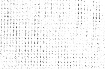 Vector fabric texture. Distressed texture of weaving fabric. Grunge background. Abstract halftone vector illustration. Overlay to create interesting effect and depth. Black isolated on white. EPS10.