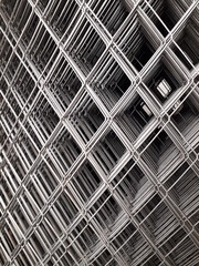 metal grid background, wire mesh