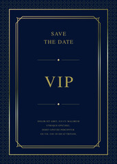 Luxury vector background card template with vector pattern swatch