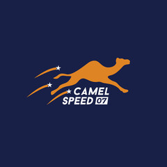 Fototapeta premium camel speed logo