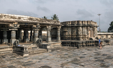 Chennakeshava Temple in Belur, 12th century Hindu temple. Karnataka. India.