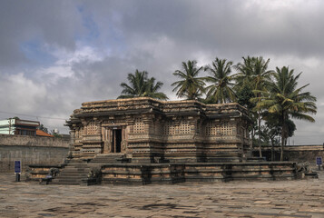 Fototapeta premium Chennakeshava Temple in Belur, 12th century Hindu temple. Karnataka. India.