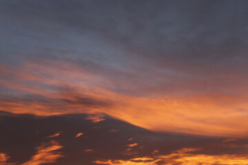 Obraz premium Bright sunset on winter in Netherlands