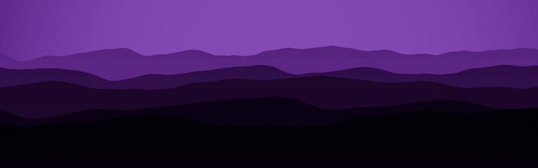 beautiful mountains peaks at the night computer graphic background illustration