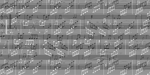 Music notes background .Music song.Vector illustration.	
